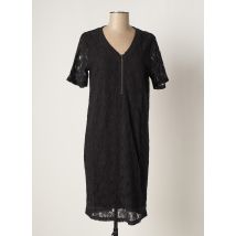 YEST - Robe mi-longue noir en coton - Femme - Taille 36 - Modz