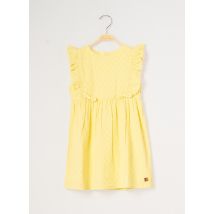 CARREMENT BEAU - Robe mi-longue jaune en coton pour fille - Taille 5 A - Modz