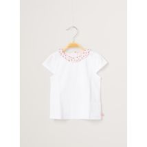 CARREMENT BEAU - T-shirt blanc en coton pour fille - Taille 2 A - Modz