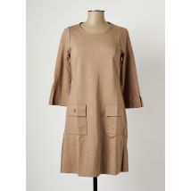 MALOKA - Tunique manches longues beige en viscose - Femme - Taille 42 - Modz