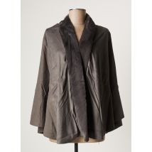 MALOKA - Gilet manches longues gris en polyester - Femme - Taille 38 - Modz