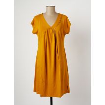 MALOKA - Robe mi-longue jaune en viscose pour femme - Taille 36 - Modz