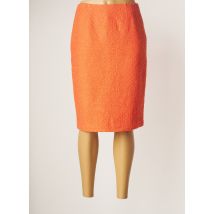 WEILL - Jupe mi-longue orange en coton - Femme - Taille 40 - Modz
