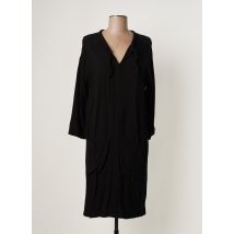 PAN - Robe mi-longue noir en viscose pour femme - Taille 38 - Modz