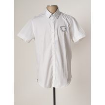 CAMBERABERO - Chemise manches courtes beige en coton - Homme - Taille M - Modz