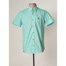 CAMBERABERO - Chemise manches courtes vert en coton - Homme - Taille S - Modz