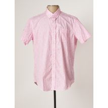 CAMBERABERO - Chemise manches courtes rose en coton - Homme - Taille L - Modz