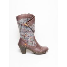 ART - Bottines/Boots marron en cuir - Femme - Taille 38 - Modz