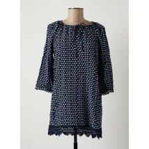 TOP SECRET - Tunique manches longues bleu en viscose - Femme - Taille 36 - Modz