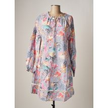 PRINCESSE ILOU - Robe courte bleu en coton - Femme - Taille 40 - Modz
