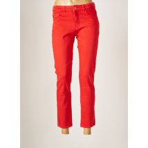 DOLCEZZA - Pantalon 7/8 rouge en coton - Femme - Taille 34 - Modz