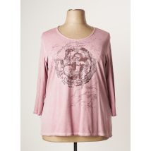FRANK WALDER - T-shirt rose en viscose pour femme - Taille 50 - Modz