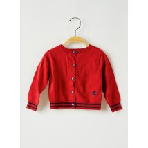 ABSORBA - Gilet manches longues rouge en coton - Fille - Taille TU - Modz