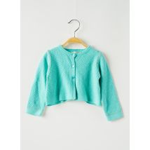 CATIMINI - Gilet manches longues vert en coton - Fille - Taille TU - Modz