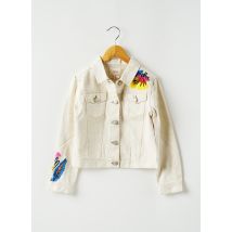 CATIMINI - Veste en jean beige en coton - Fille - Taille TU - Modz