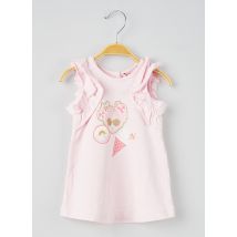 LILI GAUFRETTE - Robe courte rose en coton - Fille - Taille TU - Modz
