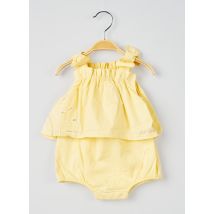 LILI GAUFRETTE - Barboteuse jaune en coton - Fille - Taille TU - Modz