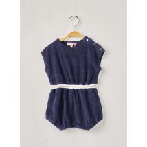 LILI GAUFRETTE - Combishort bleu en coton pour fille - Taille 18 M - Modz