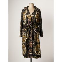 MAT. - Manteau long noir en polyester - Femme - Taille 44 - Modz