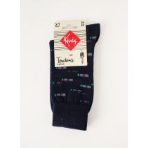 KINDY - Chaussettes bleu en coton - Homme - Taille 41 - Modz