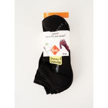 KINDY - Chaussettes noir en coton - Unisexe - Taille 46 - Modz