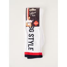 KINDY - Chaussettes blanc en coton - Homme - Taille 39 - Modz