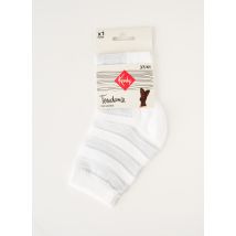 KINDY - Chaussettes blanc en polyamide pour femme - Taille 41 - Modz