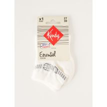 KINDY - Chaussettes blanc en coton - Fille - Taille 27 - Modz