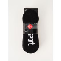 KINDY - Chaussettes noir en coton - Femme - Taille 41 - Modz