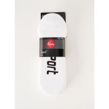 KINDY - Chaussettes blanc en coton - Homme - Taille 45 - Modz
