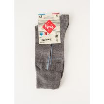 KINDY - Chaussettes gris en coton - Homme - Taille 46 - Modz