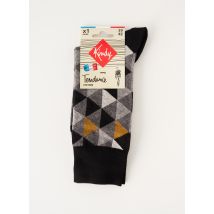 KINDY - Chaussettes gris en coton - Homme - Taille 40 - Modz