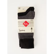 KINDY - Chaussettes gris en coton - Homme - Taille 40 - Modz