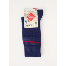 KINDY - Chaussettes bleu en coton - Homme - Taille 39 - Modz