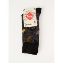 KINDY - Chaussettes noir en coton - Homme - Taille 41 - Modz