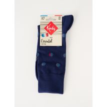 KINDY - Chaussettes bleu en coton pour homme - Taille 42 1/3 - Modz