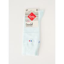 KINDY - Chaussettes bleu en coton - Homme - Taille 39 - Modz