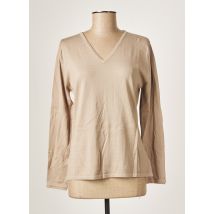 MONTAGUT - Pull beige en coton pour femme - Taille 42 - Modz