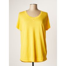 MONTAGUT - T-shirt jaune en soie pour femme - Taille 46 - Modz