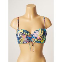 CHERRY BEACH - Haut de maillot de bain bleu en polyamide - Femme - Taille 100B - Modz