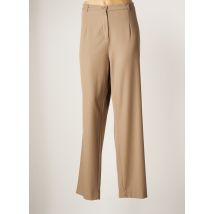 LEWINGER - Pantalon droit beige en viscose - Femme - Taille 50 - Modz