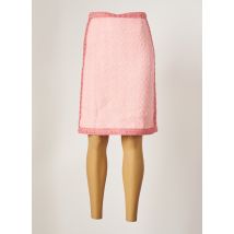 EDWARD ACHOUR - Jupe mi-longue rose en coton - Femme - Taille 36 - Modz