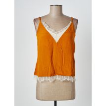 VILA - Top orange en viscose - Femme - Taille 34 - Modz