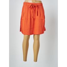 VILA - Jupe courte orange en viscose pour femme - Taille 36 - Modz