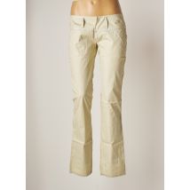FREEMAN T.PORTER - Pantalon slim beige en coton - Femme - Taille W28 - Modz