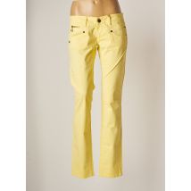 FREEMAN T.PORTER - Pantalon slim jaune en coton pour femme - Taille W29 L34 - Modz