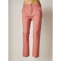 2 TWO - Pantalon chino rose en coton - Femme - Taille 34 - Modz