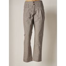 2 TWO - Pantalon chino marron en coton - Femme - Taille 40 - Modz