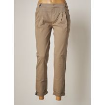 LEON & HARPER - Pantalon chino gris en coton - Femme - Taille 40 - Modz