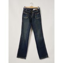 TEDDY SMITH - Jeans coupe droite bleu en coton - Femme - Taille W25 - Modz